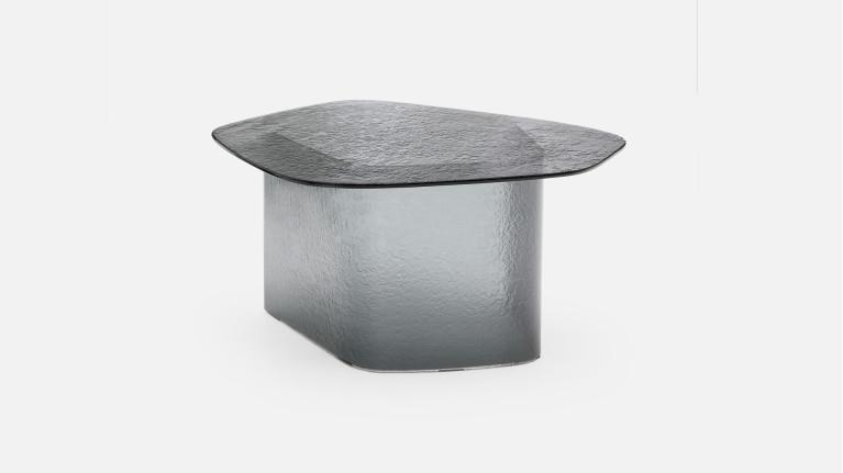 Table basse ISOLA en verre fusion | Table basse sculpturale