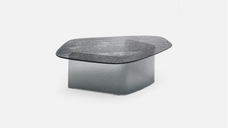 Table basse ISOLA en verre fusion | Table basse sculpturale