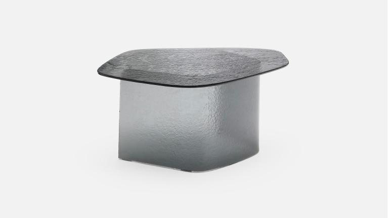 Table basse ISOLA en verre fusion | Table basse sculpturale