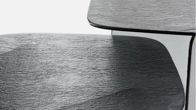 Table basse ISOLA en verre fusion | Table basse sculpturale