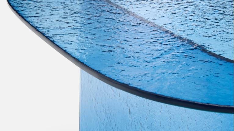 Table basse ISOLA en verre fusion | Table basse sculpturale