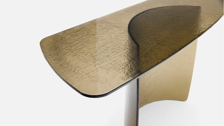 Console GAIA en verre fusion | Console design murale
