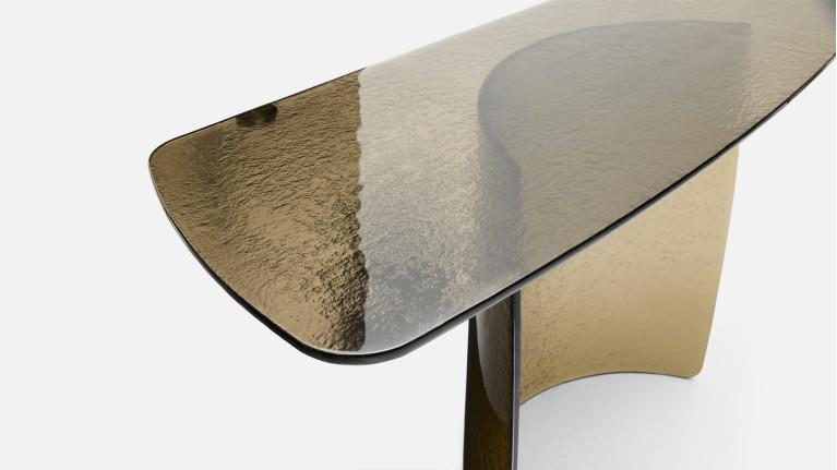 Console GAIA en verre fusion | Console design murale