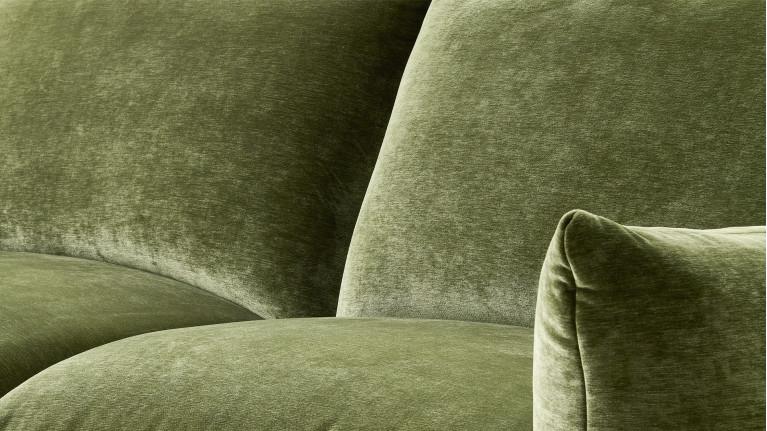 Canapé 3 places VELVETTE au toucher velouté et confort moelleux