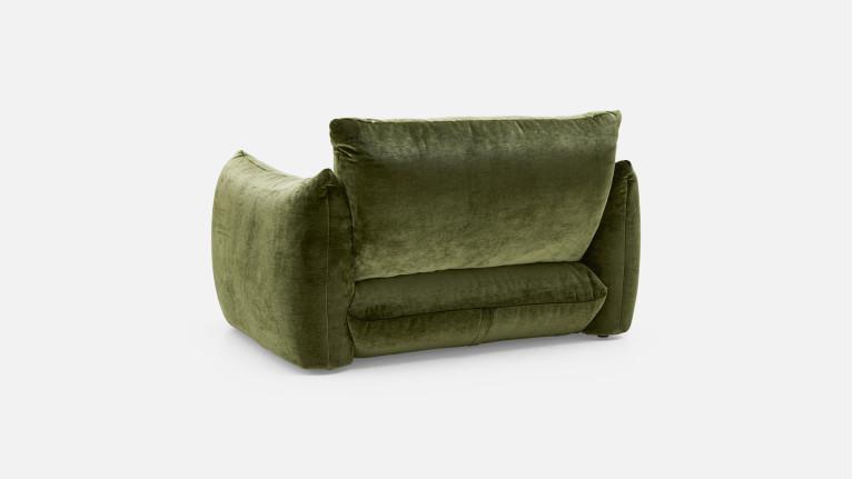 Fauteuil VELVETTE, fauteuil aux formes généreuses