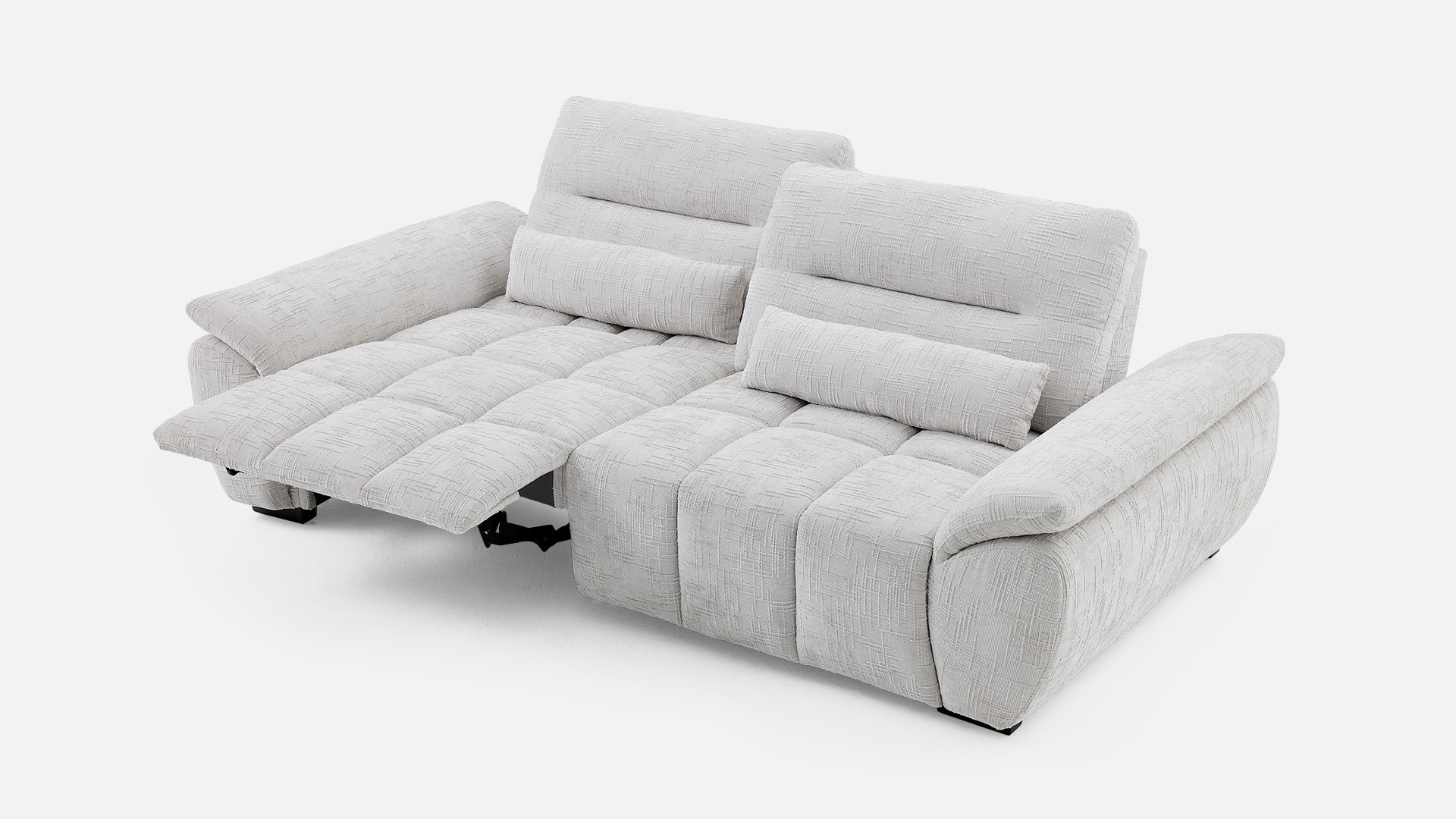 Canapé relaxation électrique RIVAGE 3 places tissu