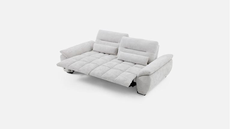 Canapé relaxation électrique RIVAGE 3 places tissu