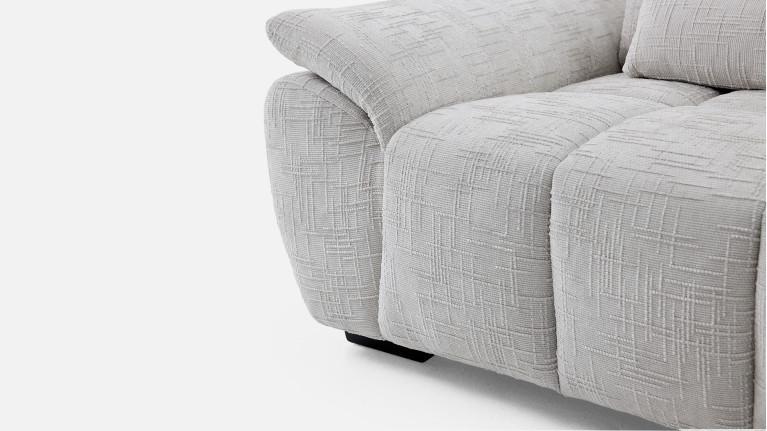 Canapé relaxation électrique RIVAGE 3 places tissu