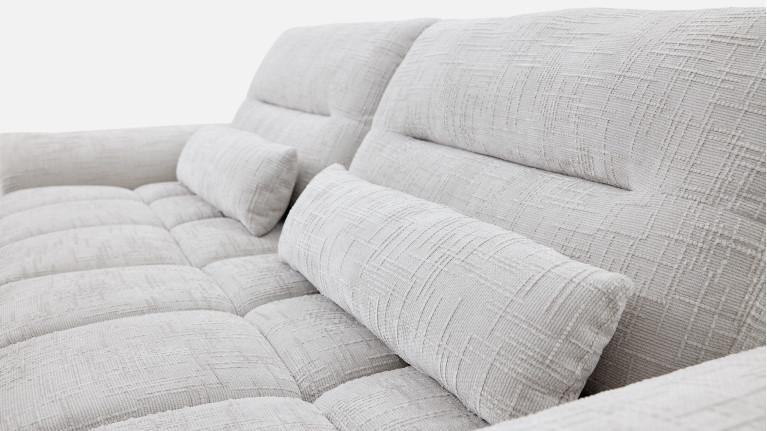 Canapé relaxation électrique RIVAGE 3 places tissu