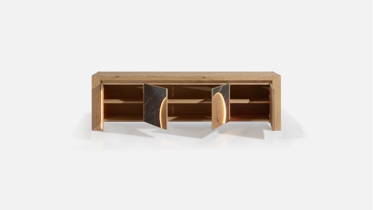 Meuble TV VOGE bois et céramique design
