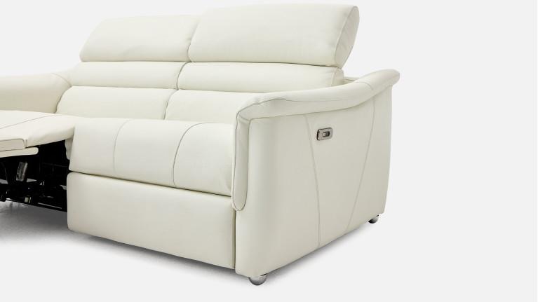 Canapé WINSTON relax convertible cuir confort 2-en-1