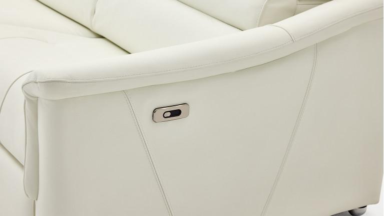 Canapé WINSTON relax convertible cuir confort 2-en-1