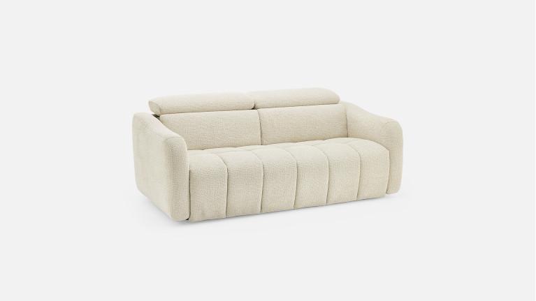 Canapé convertible GLORIA tissu confortable et couchage quotidien