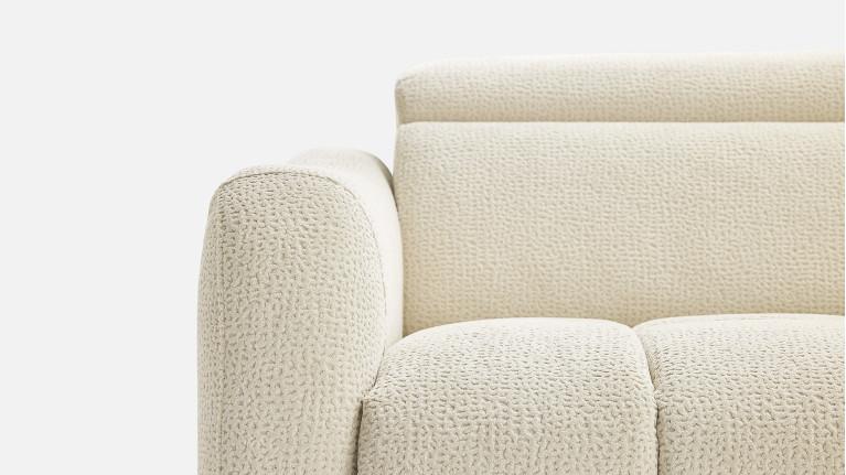 Canapé convertible GLORIA tissu confortable et couchage quotidien