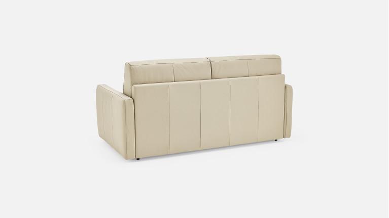 Canapé convertible cuir EMILIE gain de place élégant