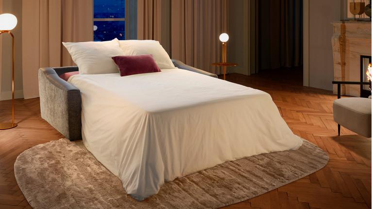 Canapé convertible STRIKE – Tissu, 4 tailles, confort quotidien