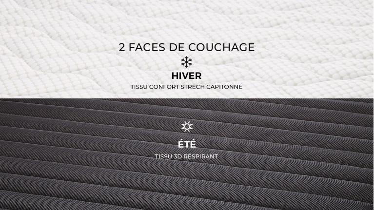 Canapé convertible FOX – Tissu, 4 tailles, matelas 18 cm