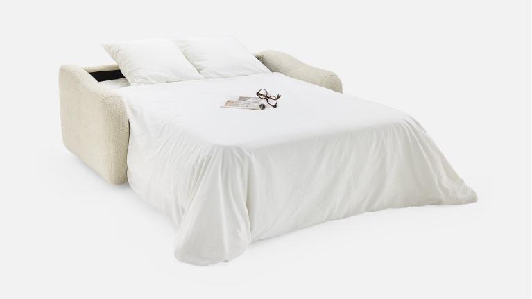 Canapé convertible GLORIA tissu confortable et couchage quotidien