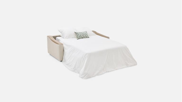 Canapé d'angle convertible STRIKE tissu – Chaise longue et matelas HR
