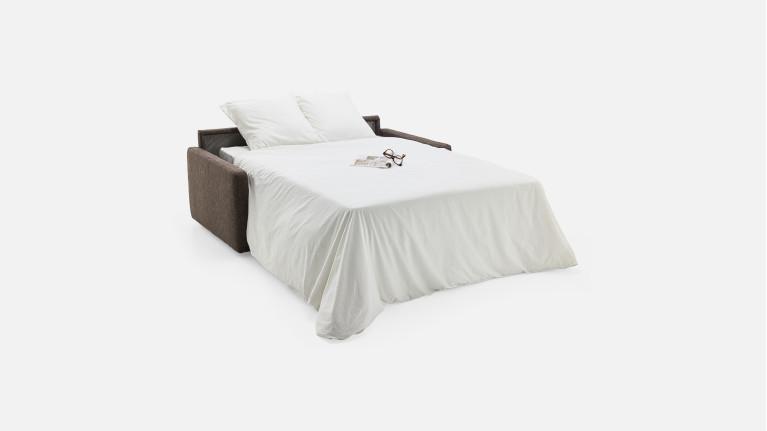 Canapé convertible tissu EMILIE gain de place confortable