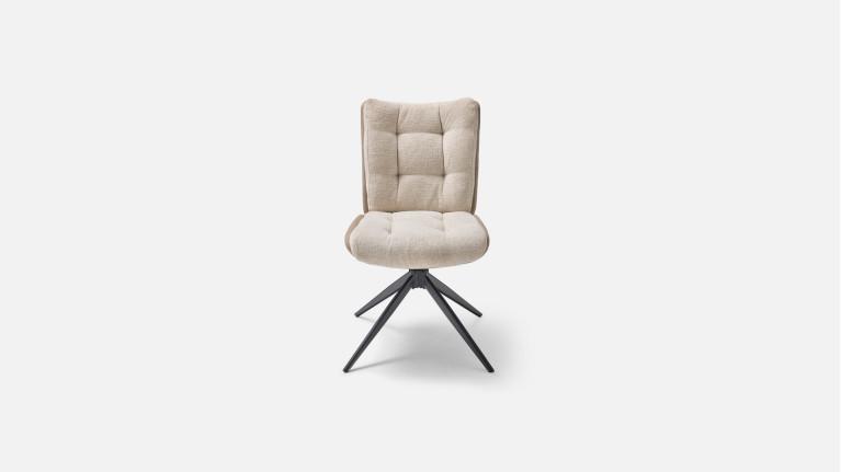 Chaise MOLTON pivotante en tissu bouclé – Confort & Design