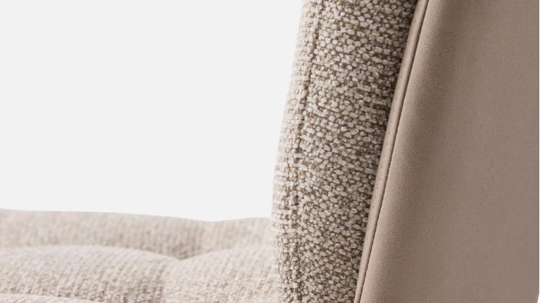 Chaise MOLTON pivotante en tissu bouclé – Confort & Design