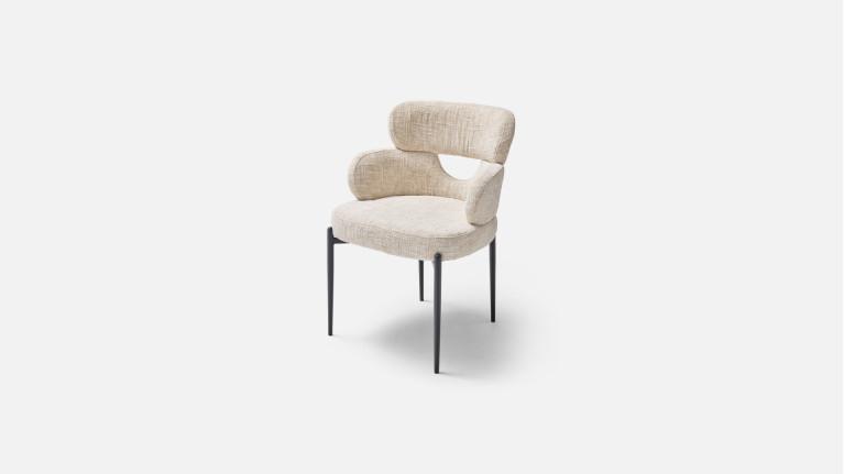 Fauteuil de table TOPAZE – Dossier ajouré, confort supérieur