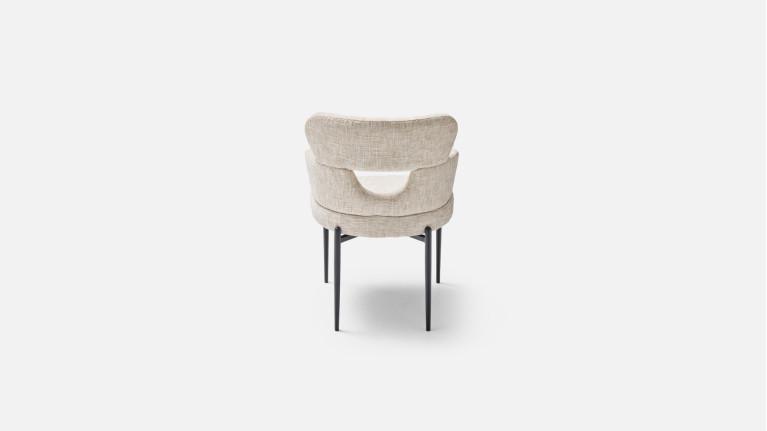 Fauteuil de table TOPAZE – Dossier ajouré, confort supérieur