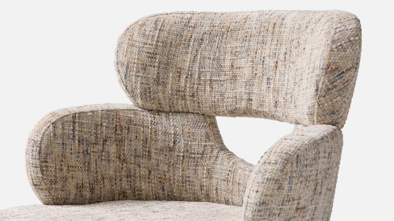 Fauteuil de table TOPAZE – Dossier ajouré, confort supérieur