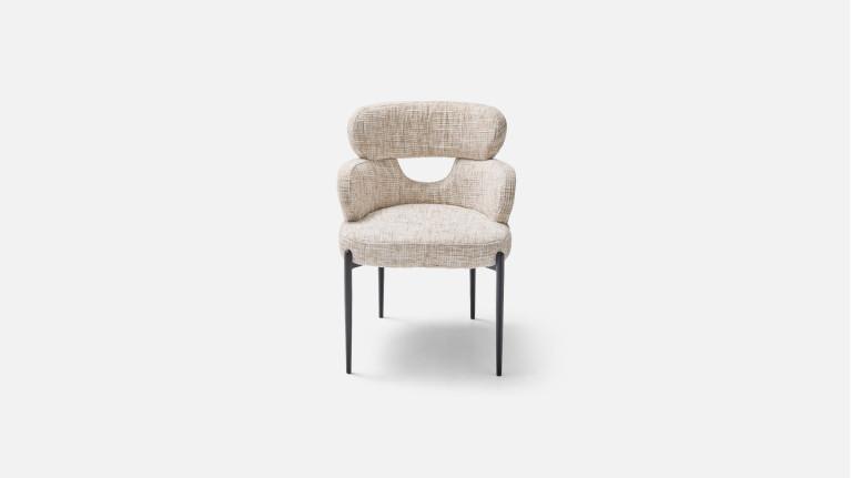 Fauteuil de table TOPAZE – Dossier ajouré, confort supérieur
