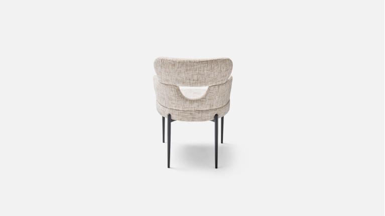 Fauteuil de table TOPAZE – Dossier ajouré, confort supérieur