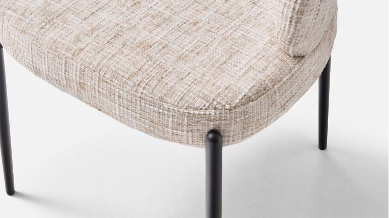 Fauteuil de table TOPAZE – Dossier ajouré, confort supérieur