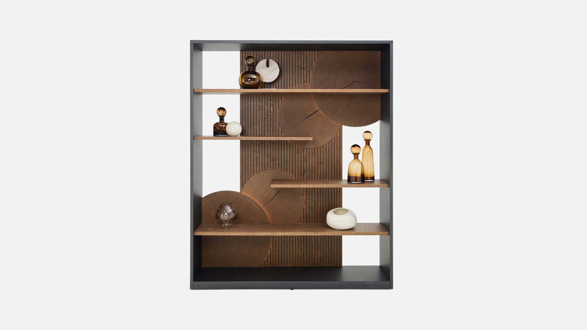 Bibliothèque NEO EQUINOXE | Bibliothèque design éclairée