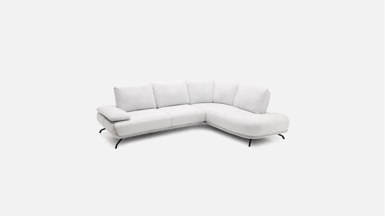 Canapé d'angle méridienne PACHA – Accoudoir réglable, +150 tissus