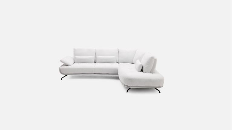Canapé d'angle méridienne PACHA – Accoudoir réglable, +150 tissus