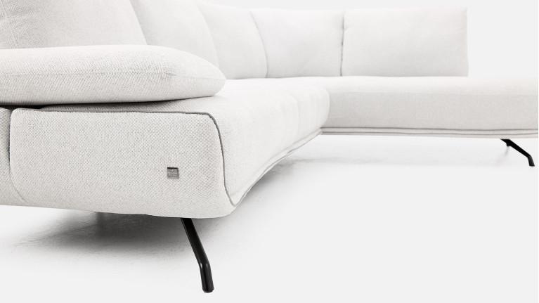 Canapé d'angle méridienne PACHA – Accoudoir réglable, +150 tissus