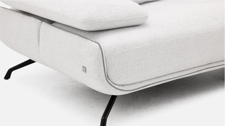 Canapé d'angle méridienne PACHA – Accoudoir réglable, +150 tissus