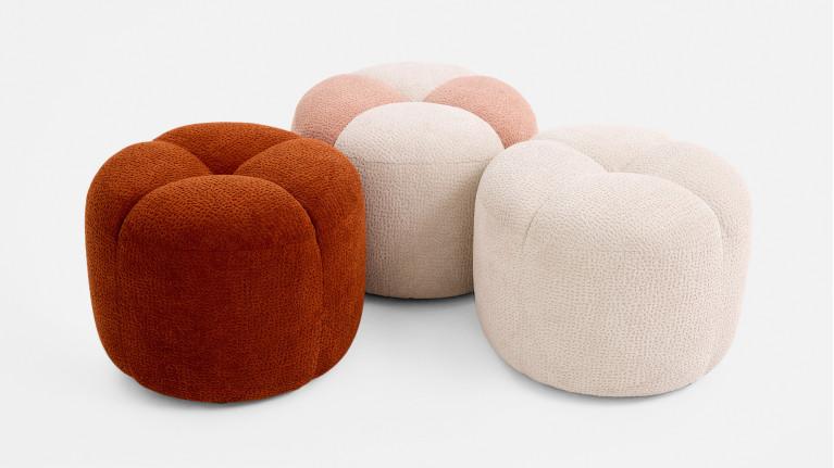 Pouf tissu GLORIA