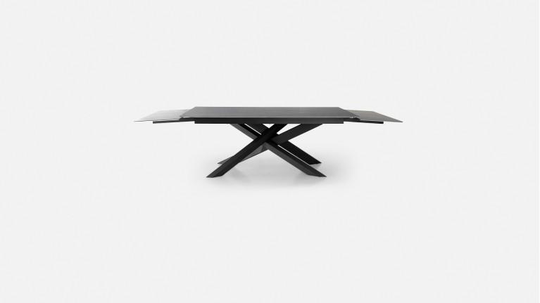 Table de repas extensible MIA Plateau céramique & Piétement Étoile Fer