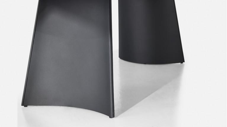 Table de repas extensible NEMO – Plateau céramique tonneau & Piétement