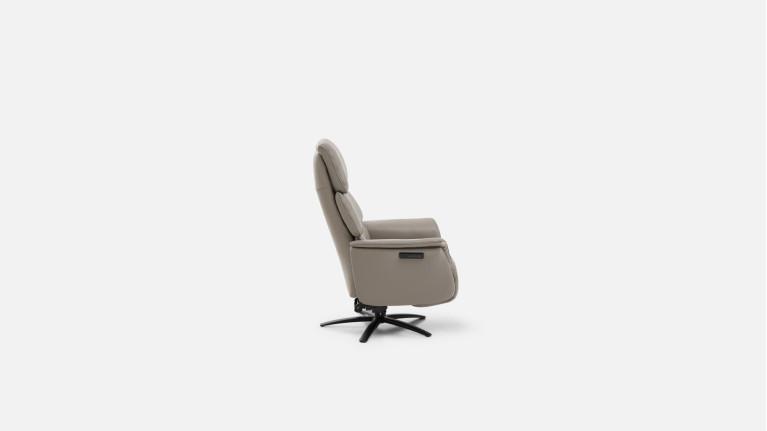 Fauteuil relax électrique GABIN avec moteurs en cuir