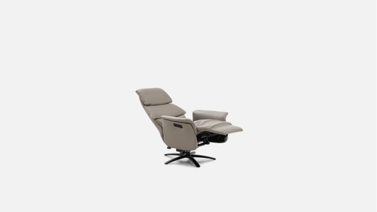 Fauteuil relax électrique GABIN avec moteurs en cuir