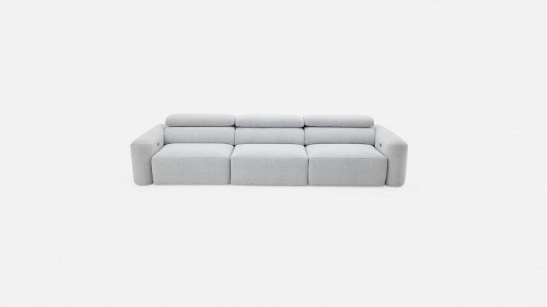 Canapé relaxation électrique REVELATION, modulable, tissu