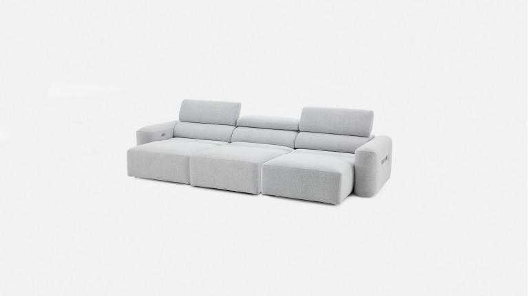 Canapé relaxation électrique REVELATION, modulable, tissu