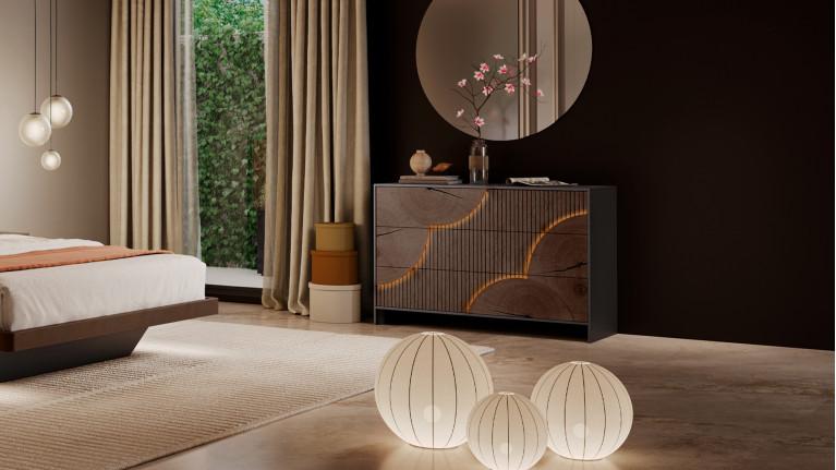 Commode NEO EQUINOXE | Commode design aux reliefs texturés