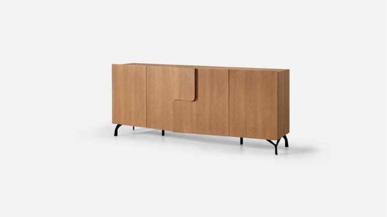 Buffet 4 portes JADE design élégant et rangement généreux
