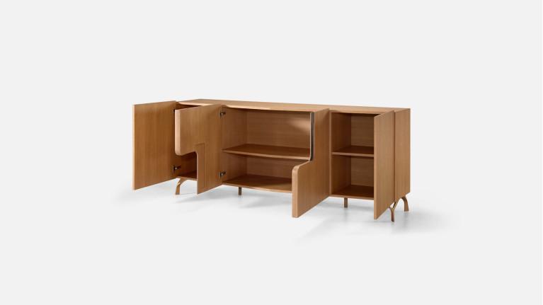 Buffet 4 portes JADE design élégant et rangement généreux