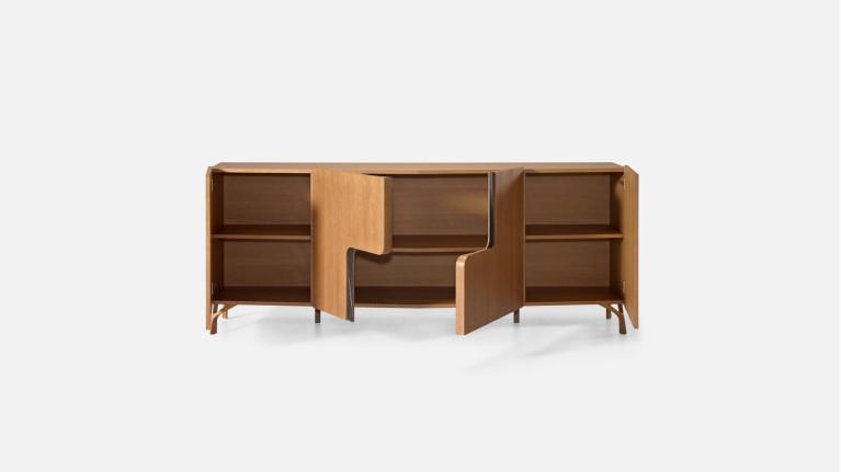 Buffet 4 portes JADE design élégant et rangement généreux
