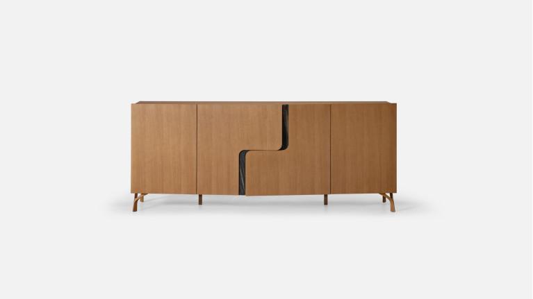 Buffet 4 portes JADE design élégant et rangement généreux