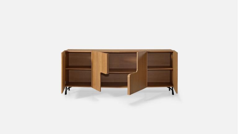 Buffet 4 portes JADE design élégant et rangement généreux